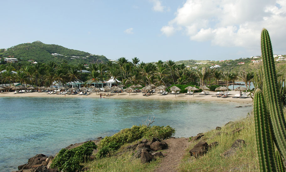 St. Barts Badeferien - Guanahani Beach Guanahani Beach at St Barts Badeferien Reisebüro Schweiz