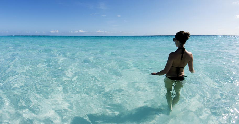 Aruba Badeferien ruhige Lagune auch für Kinder